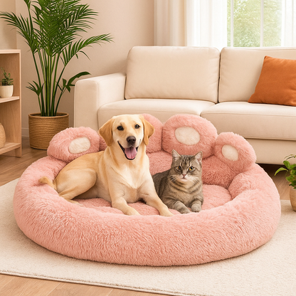 Lit en Peluche Confortable pour Chiens & Chats