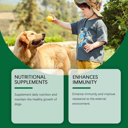 Supplément Multivitaminique Immunité pour Chiens – 60ml, Formule Douce pour Peau et Bien-être Quotidien